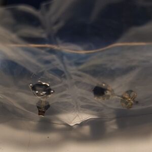 Sterling Silver Genuine Black Sapphire Stud Earrings